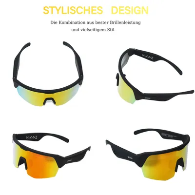Produktbild von Unico Smart Audio Sonnenbrille Bluetooth 5.4 – 2-in-1 Open-Ear Headset & UV400 Polarisierte Brille – 35g Ultraleicht, IPX5, Freisprechfunktion für Aut