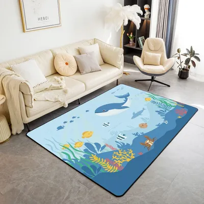 Produktbild von Kinderteppich mit Waldesign, 150x200 cm