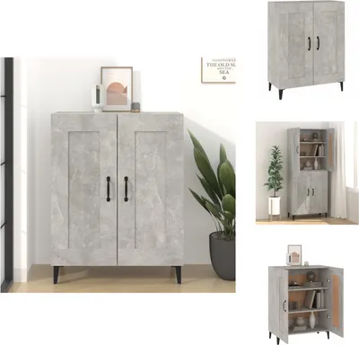 Produktbild von vidaXL Sideboard Betongrau 69,5x34x90 cm Holzwerkstoff -  Sideboards