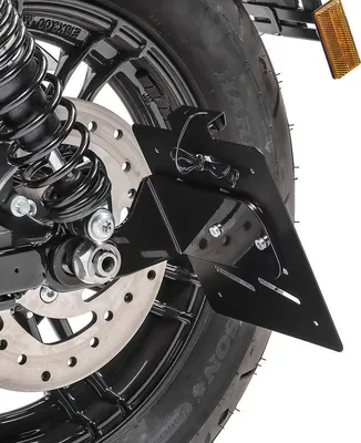 Produktbild von Kennzeichenhalter seitlich S für Harley Davidson Sportster 04-20 schwa