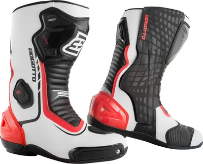 Produktbild von Bogotto Race-X Motorrad Stiefel, weiß/schwarz/rot, 40