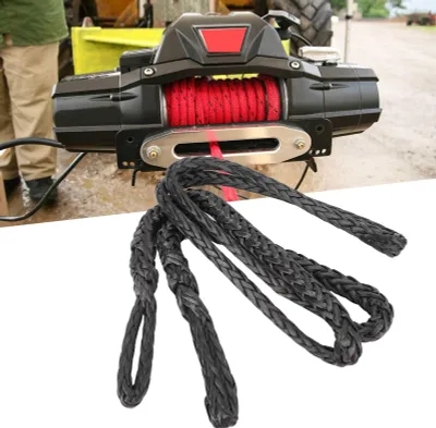 Produktbild von 1/2 Zoll x 6,56 Fuß Windenseilverlängerung, 26455 lbs Bruchfestigkeit, Abschleppseilleitung für Geländewagen, ATV, UTV, SUV