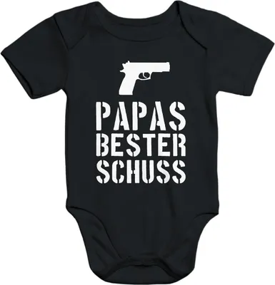 Produktbild von Papas bester Schuß Baby Body Moonworks® schwarz 12-18 Monate