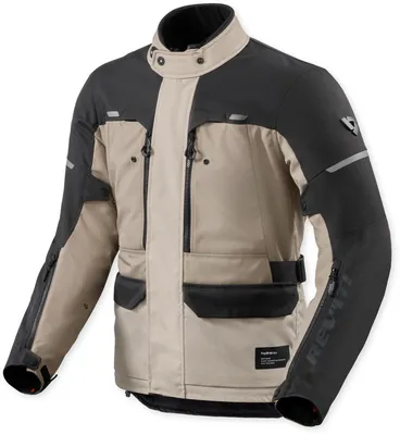 Immagine prodotto di Giacca da moto in tessuto impermeabile Revit Outback 5 H2O, sabbia/nero, taglia S