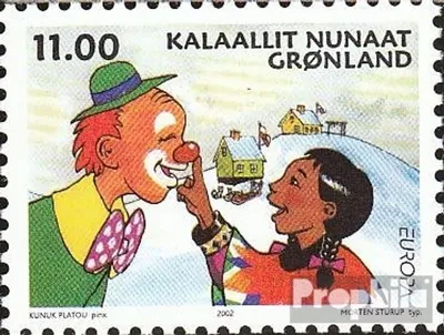 Produktbild von Briefmarken Dänemark - Grönland 2002 Mi 385 (kompl.Ausg.) postfrisch Europa: Zirkus