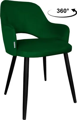 Obrázok produktu pre Otočná stolička Milano s čiernou základňou MG25