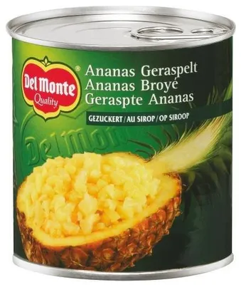 Produktbild von Del Monte Ananas geraspelt und gezuckert Dose 446ml 6er Pack