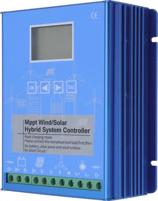 Obrázek produktu pro 12V 24V Větrný solární hybridní regulátor LCD displej MPPT Boost Charging Multifunkční LCD větrný solární regulátor GPI-8060