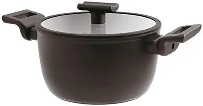 Productafbeelding van Hoge Soeppan - Kookpan - Grote maaltijden maken - Dubbele inductiebodem - 20 Liter - Grijs
