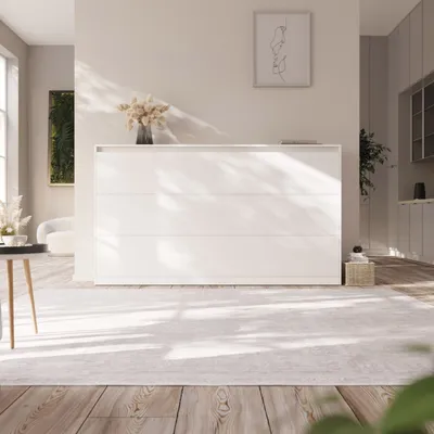 Produktbild von SMARTBett Schrankbett Classic 100x200cm Horizontal Weiss