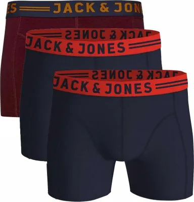 Productafbeelding van Jack & Jones 5713232842113, Boxershorts, Boxershorts, Volwassenen, Mannen, Bourgogne, Marineblauw, Grijs, Effen