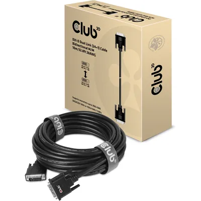 Obrázok produktu pre CLUB3D CAC-1220, 10 m, DVI-D, DVI-D, Samec, Samec, Čierna