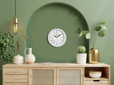 Produktbild von Opviq, 121012 - Sbyz17Syh, Dekorative Wanduhr, Schwarz, 100 % KUNSTSTOFF, 30 x 30 cm
