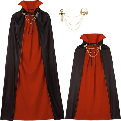 Produktbild von Vampiercape Kinder, doppelseitig schwarz-rot, Einheitsgröße, für Halloween