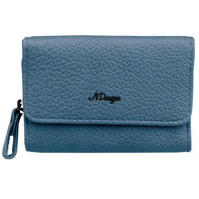 Produktbild von Geldbörse Damen Portemonnaie Portmonee Geldtasche Organizer Vergan Blau