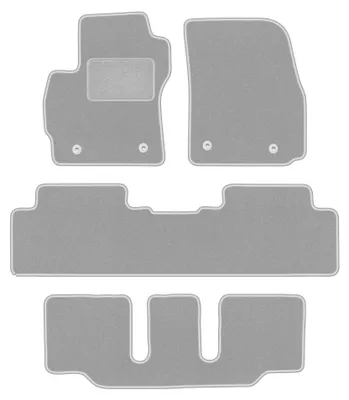 Immagine prodotto di Tappetini in moquette per Mazda Premacy II 2005-2010 (7 posti) – set 4 pezzi, grigi, su misura – Wielganizator OSLO