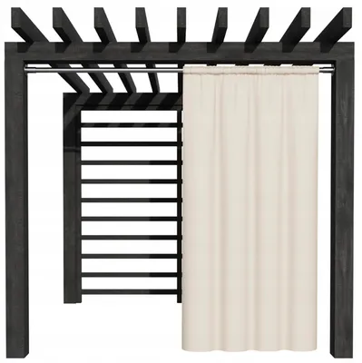 Produktbild von NOW-ART Outdoor Vorhang 155x260 cm Hellbeige Wasserdicht Blickdicht 1 Stück Tunnel Glatt Für Terrasse Balkon Garten Pergola Wetterfest