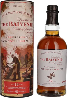 Produktbild von Balvenie 19 Years A Revelation of Cask and Character + Box 700ml 47,5% Vol.