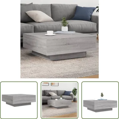 Produktbild von The Living Store Couchtisch Grau Sonoma 80x80x31 cm Holzwerkstoff