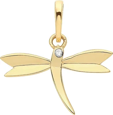 Produktbild von Edler 9 Karat (375) Gold Damen - Anhänger mit Zirkonia - 14mm*14mm; TRS34468