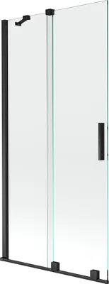 Immagine prodotto di Mexen Velar paravento per vasca da bagno scorrevole a 2 ante 90 x 150 cm, trasparente, nero - 896-090-000-01-70