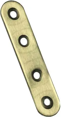 Produktbild von 10 Schraubplatten aus Edelstahl 80x19x2mm