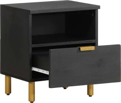 Obrázek produktu pro vidaXL Noční stolek černý 40x33x46 cm materiál na bázi dřeva
