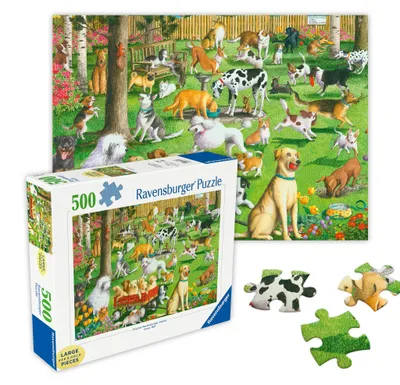 Image de RAVENSBURGER Puzzle parc à chiens XXL 500 pièces