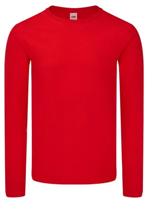Produktbild von Fruit of the Loom - "Iconic 150" T-Shirt für Herren Langärmlig FK2881 (XL) (Rot)