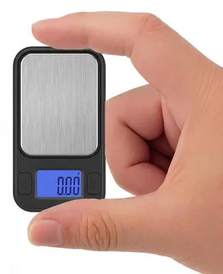 Obrázek produktu pro Přesná váha – Mini váha – Přesné vážení – Přesnost 0,001 gramu – Kapacita 200 gramů – Černá barva