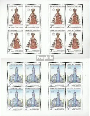 Produktbild von Briefmarken Tschechoslowakei 1991 Mi 3096-3097 Kleinbögen (kompl.Ausg.) postfrisch Motive