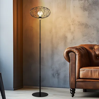 Produktbild von LED Stehleuchte, goldfarben, schwarz, H 162 cm