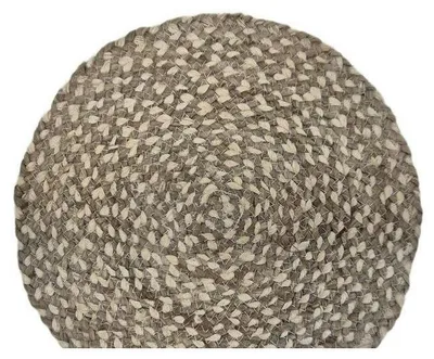 Produktbild von Geflochtene Tischsets rund Ø 38 cm 4er Set – Jute zweifarbig weiß