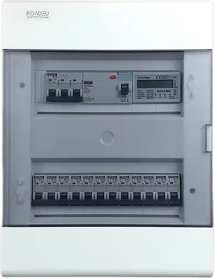 Produktbild von RoadEu - Leitungsschutzschalter Komplett mit Zähler - Fi Schutzschalter 40A, B 16A, B 10A Sicherungsautomat - Aufputz Verteilerkasten Sicherungskasten