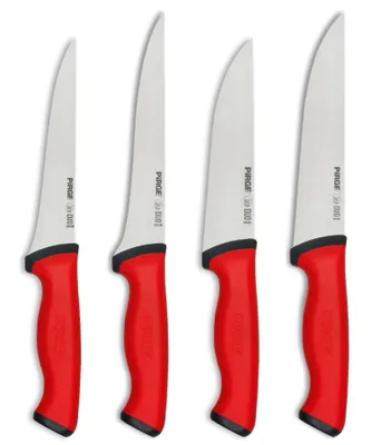 Produktbild von Pirge Duo Metzgermesser Set 4 TLG Schlachtermesser Rutschfester Griff