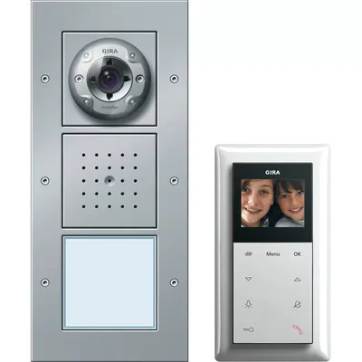 Produktbild von Gira 049545 Video-Paket 1TN alu Einfamilienhaus Paket Video