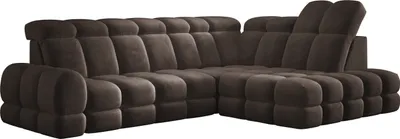 Produktbild von DomoHome Ecksofa Tollo Grau Salvador-Stoff Rechte Seite 302x217x105 cm, L-Form Sofa mit Schlaffunktion, Bettkasten 120x85x17 cm, Elektrisch Verstellbar