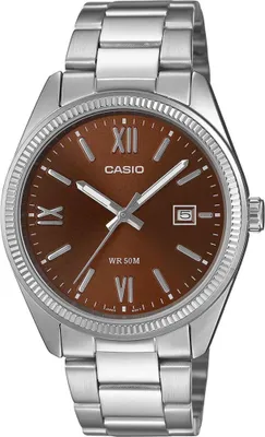 A close-up studio shot of a men's wristwatch.