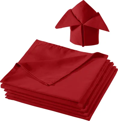 Produktbild von REDBEST Serviette 6er-Pack Seattle" rot 50x50 cm"