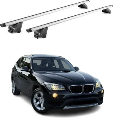 Image de Barres de toit transversales pour BMW X1 E84 F48 2009-2022 Alu Gris 2 pièces ABE