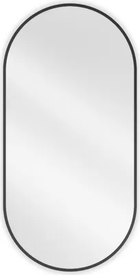 Immagine prodotto di Mexen Loft specchio da bagno ovale 100 x 50 cm, cornice nera - 9851-100-050-000-70