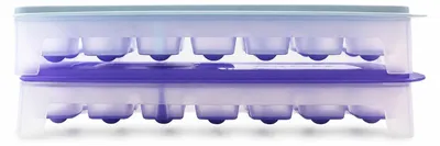 Produktbild von TUPPERWARE Gefrier-Behälter Eiswürfler lila-weiß + himmelblau G29