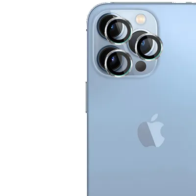 Productafbeelding van 3MK Lens Protection Pro Silver, voor iPhone 13 Pro/13 Pro Max, zilver, 1 stuk