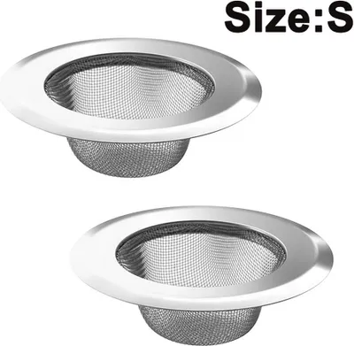 Produktbild von 2 Stück Abflusssieb Haarsieb, Edelstahl  Waschbecken Filter, Dusch Ablauf Abdeckung Stopper, Waschbecken Badewanne Sieb, Hut Design Ausguss Sieb für Badezimmer Küchen Zubehör