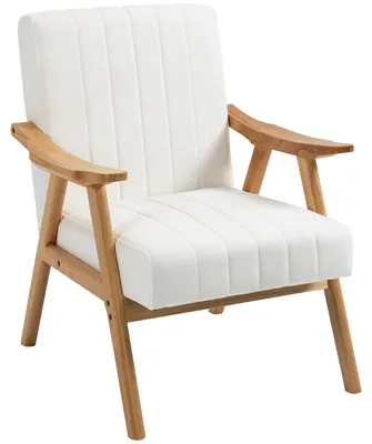 Immagine prodotto di Poltrona - Sedia a braccioli - Poltrona relax - Sedia di design - Design scandinavo - Rivestimento - Struttura in legno massello