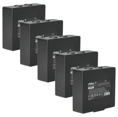 Produktbild von vhbw 5x Akku Ersatz für Hetronic 900, 68300900, 68300600, HE900 für Industrie-Funkfernsteuerung Fernbedienung (2000 mAh, 3,6 V, NiMH) - Schwarz
