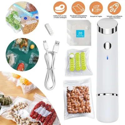 Image de Machine à vide portable pour aliments, conçue pour un fonctionnement continu à grande vitesse, avec une soudeuse de film compacte