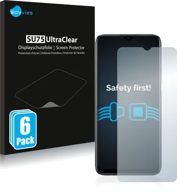 Produktbild von 6x Für realme C11 2021 Schutzfolie Savvies Displayschutz Display Schutz Folie Klar Transparent