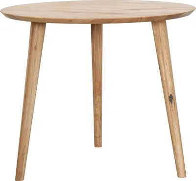 Produktbild von Esstisch rund, 90cm Durchmesser, Wildeiche massiv geölt, TARVA-69