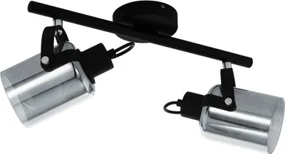 Image de EGLO Spot BERREGAS E27 noir, chrome